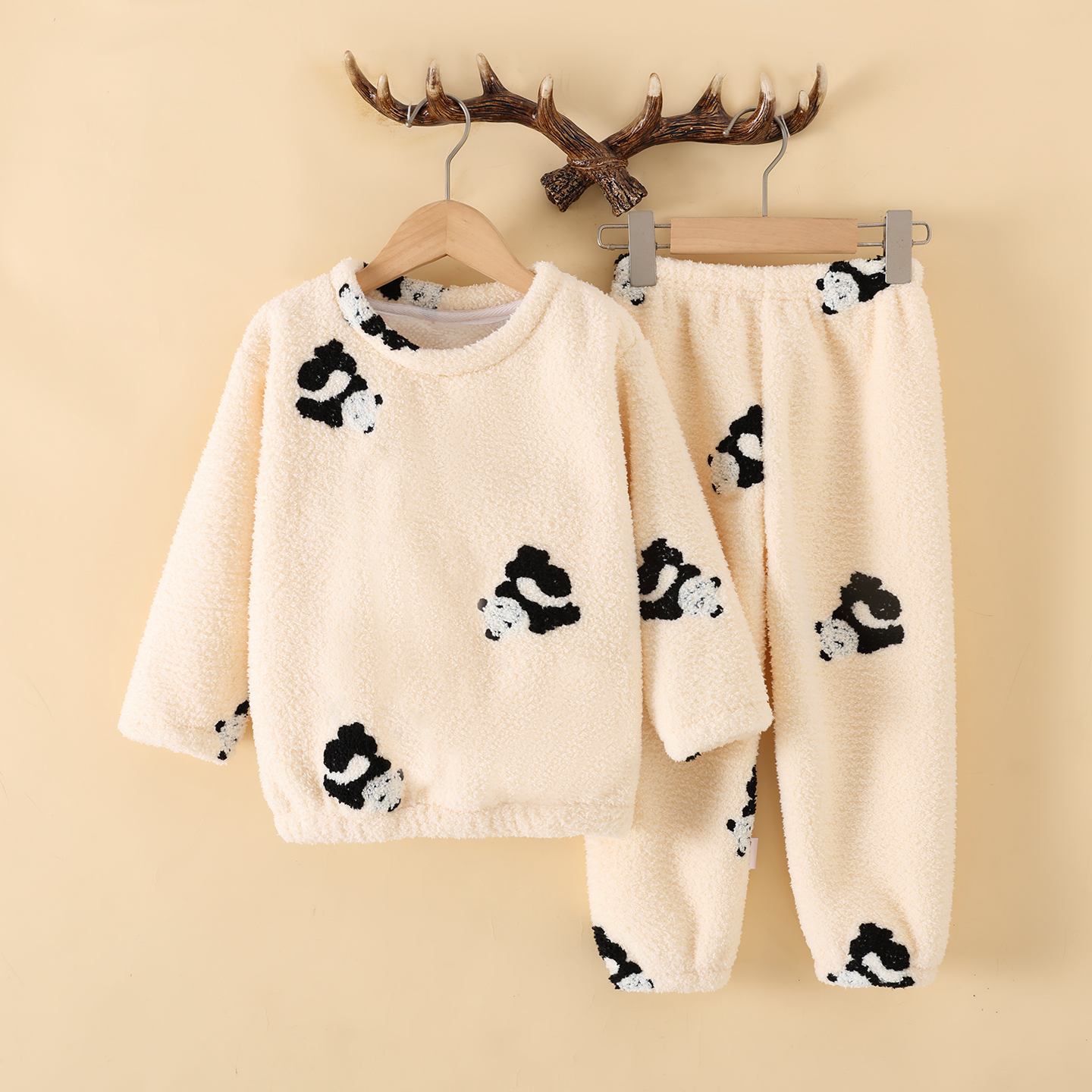 儿童保暖加厚秋冬季家居服套装