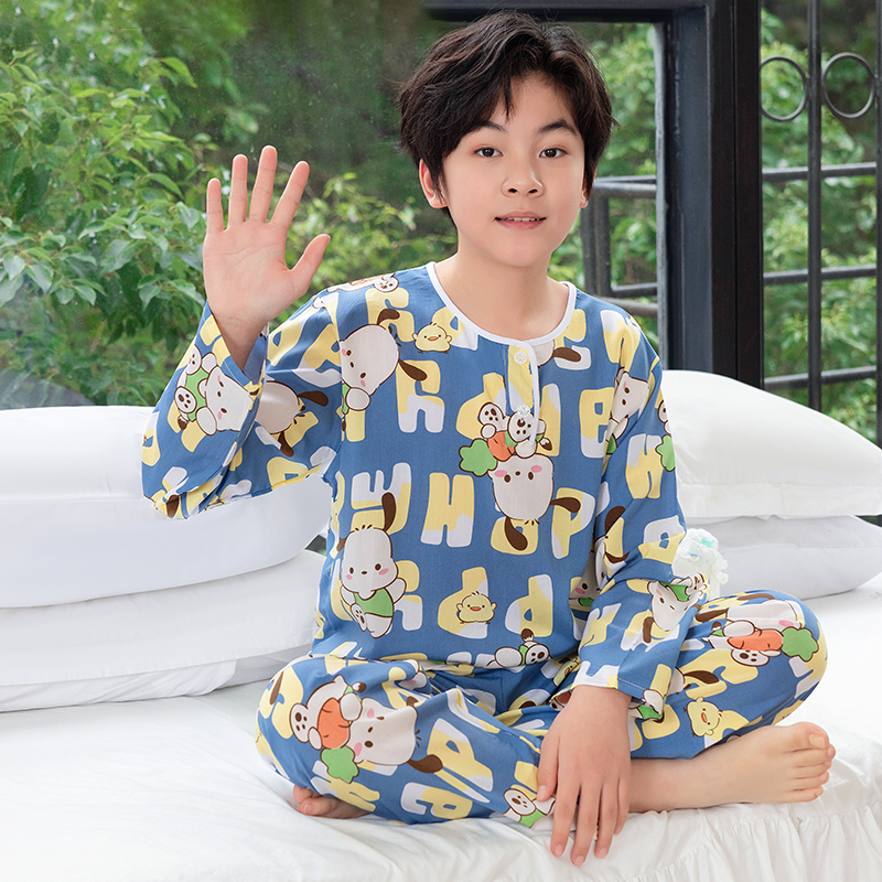 莱赛尔纤维凉感棉绸长袖青少年
