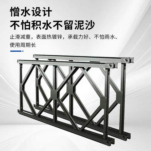 321型贝雷桥筑桥装01梁组式便桥支架载高载重钢栈桥钢建连接钢便