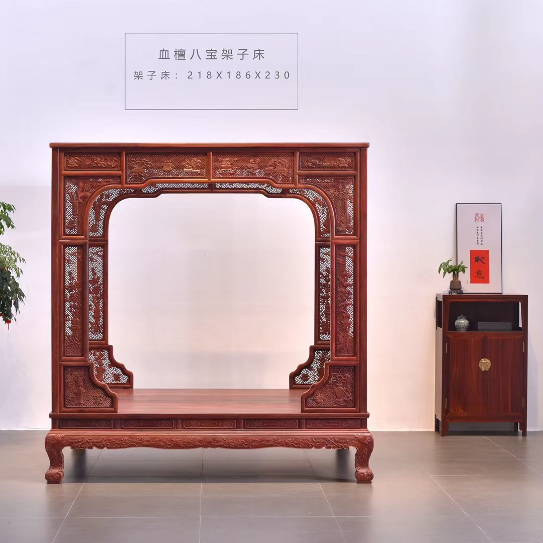 【新品】小叶紫檀架子床厂家直销