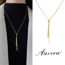 三角长款 颈链气质百搭高端配饰 毛衣链女轻奢高级感项链2024年爆款