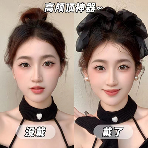 高级感蝴蝶结弹簧夹合金网纱