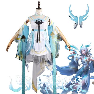 王者荣耀cosplay服装西施游龙清影cosplay游戏服装西施少女COS服