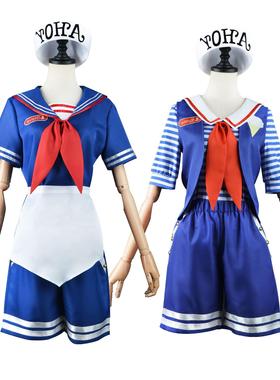 Stranger Things怪奇物语3cos服冰淇淋店员服装cosplay制服服饰