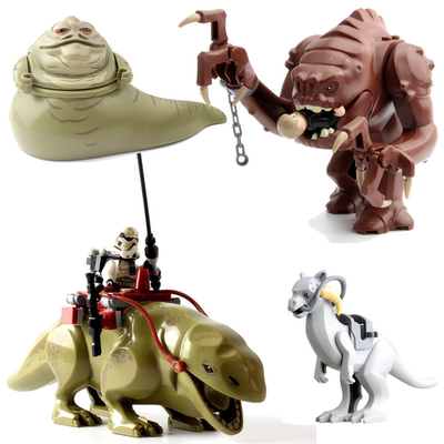 鳄鱼人湿背兽星球大战积木玩具