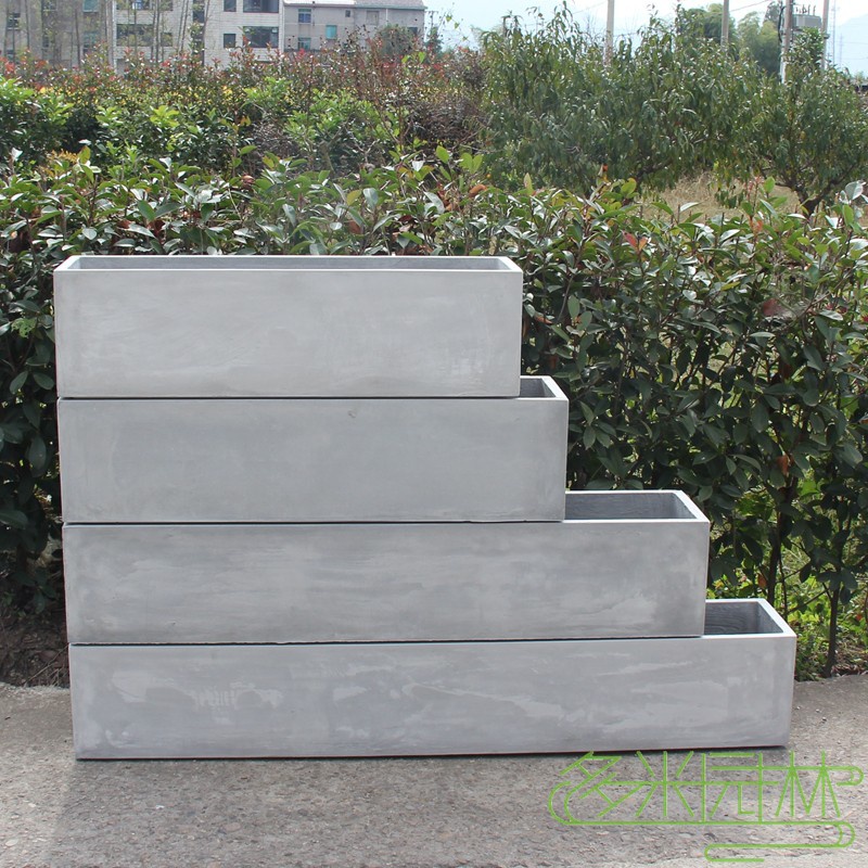 水泥花盆北欧长条马槽客厅阳台户外隔断环保镁泥花箱长方形