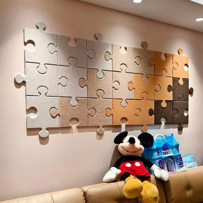 拼图毡板墙贴纸照片墙丑陋装饰背景墙展示客厅创意明信片工作笔记