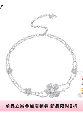 NJJewelry花朵双层项链
