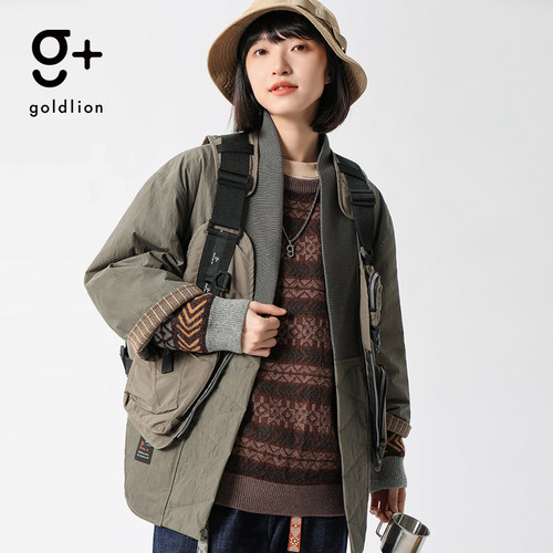 金利来复古民族元素百搭棉服