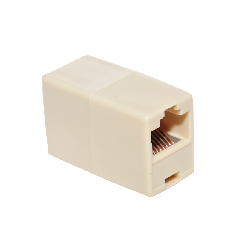 网络直通头 RJ45直通头 网线直通头 网线连接器对接头延长 十个装