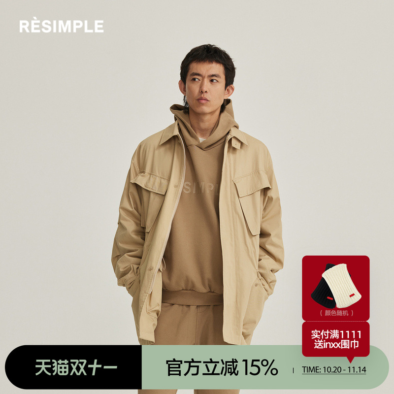 商场RESIMPLE翻领秋冬