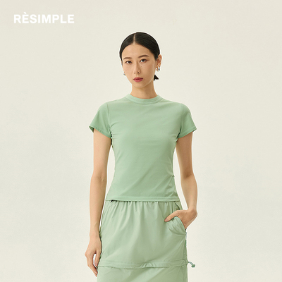 RESIMPLE简单点极简生活女装-短袖T恤-0670