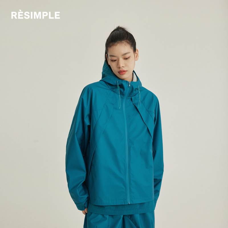 RESIMPLE简单点外套男宽松连帽夹克女高级感夹克春季新款1730