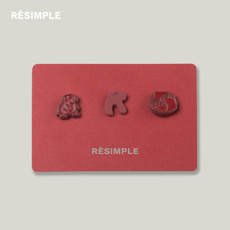 RESIMPLE简单点『商场同款』极简生活周边-徽章-0574