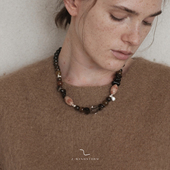 空间 原创小众手工串珠水晶 无序串珠茶晶项链 温度 WINDSTORM