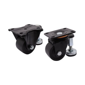 CLU05/07-D63/D75-BC带偏心调整块脚轮 重载型 固定型脚轮