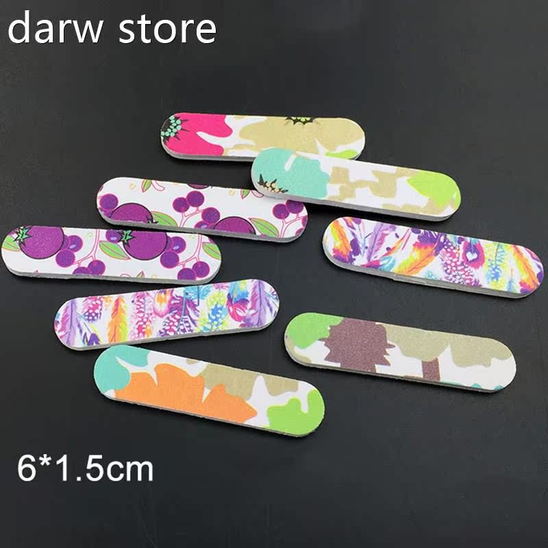 50pcs Mini NailFie Dolube S1idei 100/180 Nal Buffer Alngle N