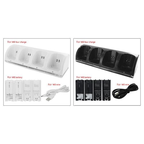 77UA 4Port Smart Charger Charging Dock Rechargeable Batterie