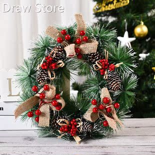Christmas wooden New decorations tree luminous elk