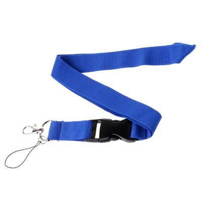 ONE Color Black Blank Plain Key Lanyard Badge ID Holders Pho