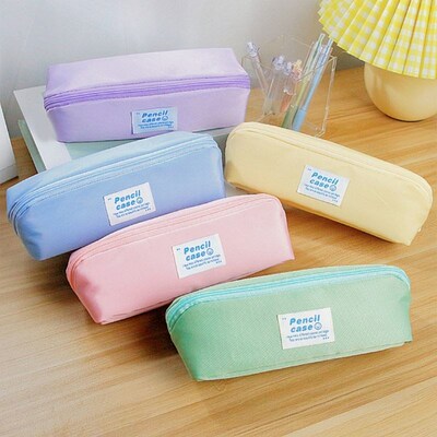 Large Simple Waterproof Pencil Box Portable Cosmetic Bag Tra
