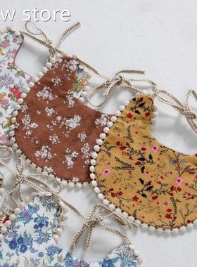 2PcsSet Baby Pacnifier Clip Cha1in Baby Cottno Lien Bib/ Set