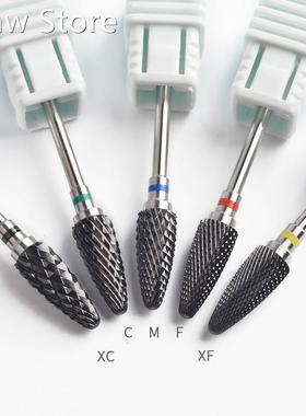 5 Type Black Ceramic Nail Drill Bits Milling Cutter For Rot