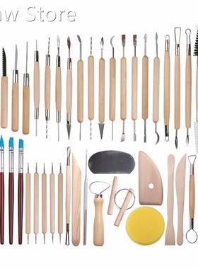 61PCS Ceramic Clay Tools Set Polymer Clay Tools Pottery Tool