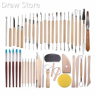 61PCS Ceramic Clay Tools Set Polymer Clay Tools Pottery Tool