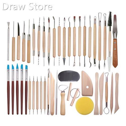 61PCS Ceramic Clay Tools Set Polymer Clay Tools Pottery Tool