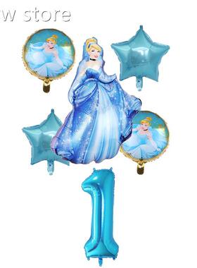 Cinderoella Princh1ess 32einch Number Ballon Set Birtday Wed