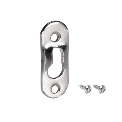 Keyhole Hanging Plate, 37mm x 14mm Single Hole Hook with Scr