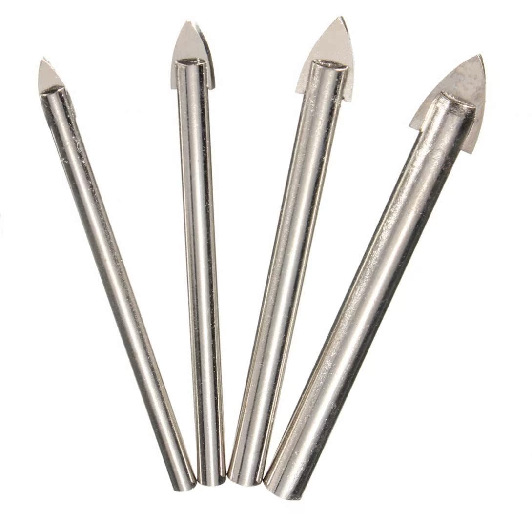 4pcs/lot Silver Hard alloy Triangle Tip Drill Bits Carbide T