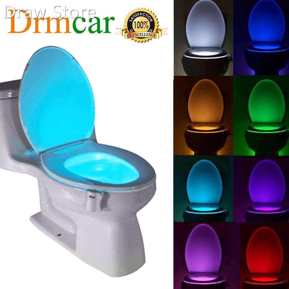 1pcs Toilet Seat Night Light Smart PIR Motion Sensor 8 Colo