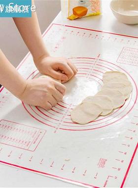 Nonstick Food Grade Slicone Knead Dough Rolling Mat Dual Sca