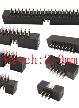 10Pcs DIP 6/8/10/12/14/16/18/20/30/34/40 Pin Pitch 2.0mm Mal