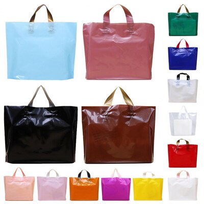 50Pcs Gift Pack Bags Waterproof Recyclable PE Shopping Merch