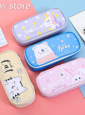 Kawaii School PenciPl Case forn Girls Flamigo Cant 1Uicorn U