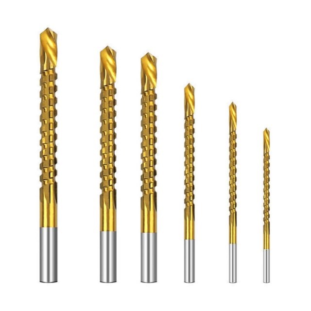 Sawtooth Drill Bit Set 3-8mm Woodworking Improve Working Eff