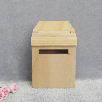 Dollhouse Wooden Mailbox Dollhouse Accessory Toys Miniature
