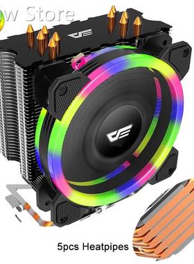 darkFlash 5 Heatpipes CPU Cooler Radiator Led RGB 280W Heat