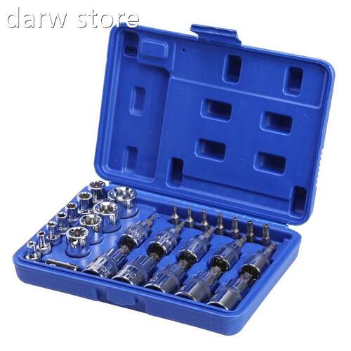 29PCS/Box Trx Staer Socket Set1 Bit MaleFemal E To  Sockets