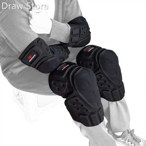 WOSAWE Motorcycle Knee Pads Protector Motocross Snowboard S