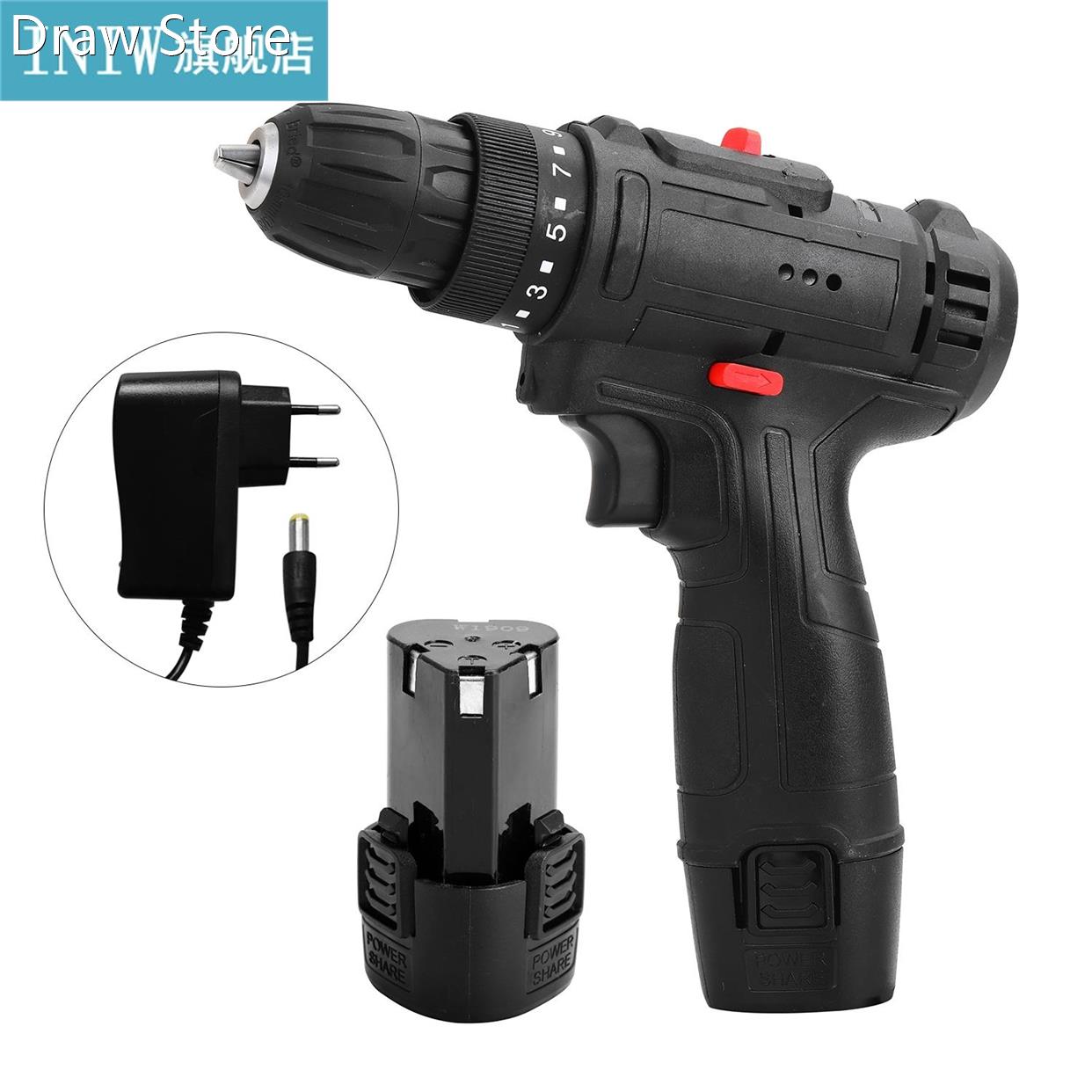 12V Cordless Electric Drill Impact High-power Lithium Batter