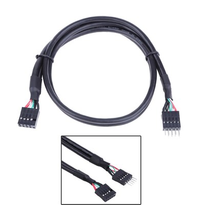 50cm/19.68'' USB 2.0 9 Pin Male to 9 Pin Female Adap