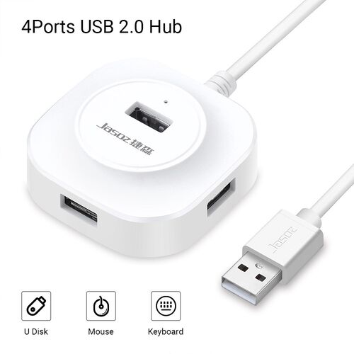 Jasoz USB HUB Round 4 Ports USB 2.0 Hign Speed Adapter Split