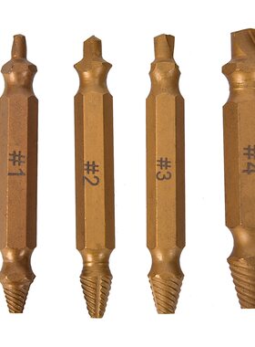 4pcs/lot Titanium Broken Bolt Damage Screw Remover Extractor