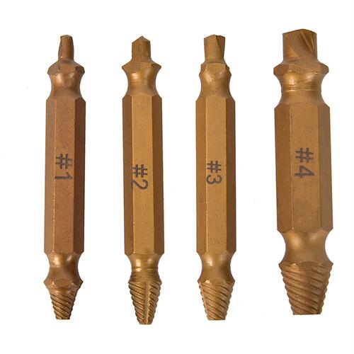 4pcs/lot Titanium Broken Bolt Damage Screw Remover Extractor