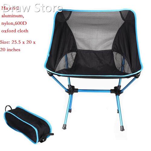 2020 Outdoor Camping Chair Oxford Cloth Portable Folding Cam