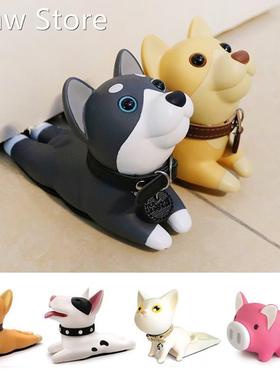 Cute Dog Cat Door Stopper Doorstop Door Wedge Cartoon Puppy